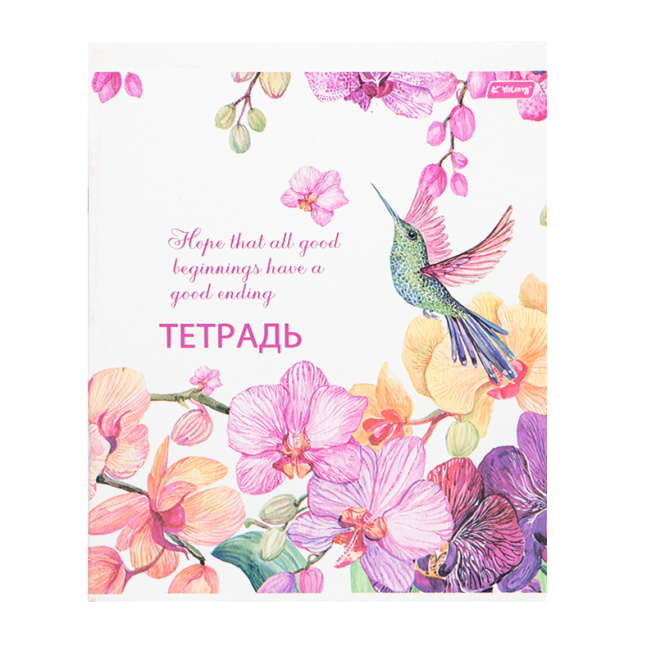 Тетрадь 36 л. клетка, ассорти