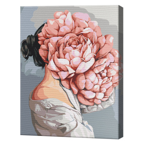 Misterul bujorilor, 30х40 cm, pictură pe numere