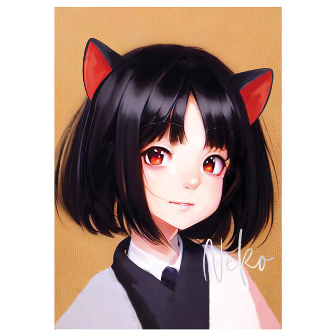 Тетрадь A5 40л. Евро клетка MESHU "Neko"