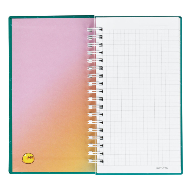 Записная книжка C6 клетка 96л. MESHU "My cute day" на спирали
