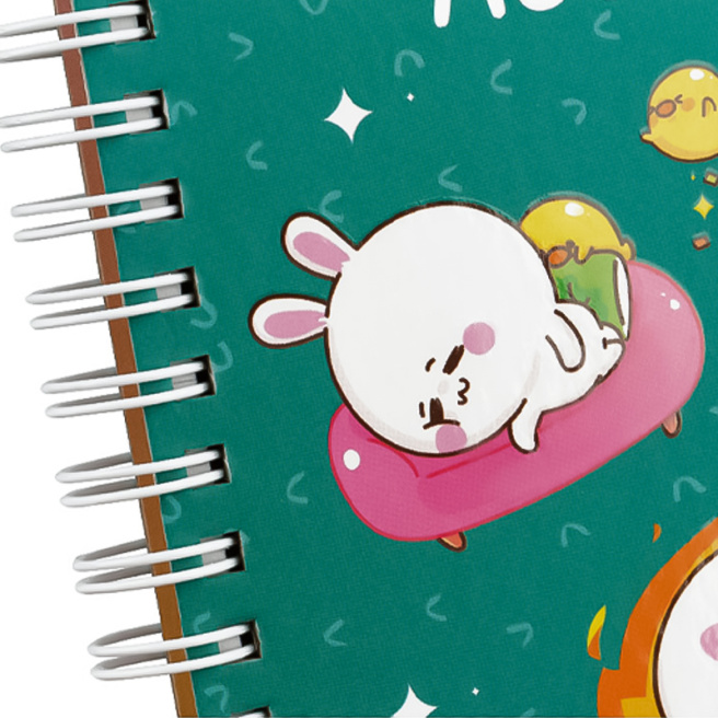 Записная книжка C6 клетка 96л. MESHU "My cute day" на спирали