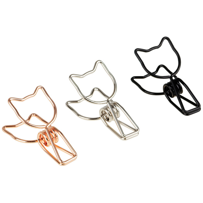 Agrafe pentru hârtii 33mm, Meshu "Cute Cats", 6 bucăți