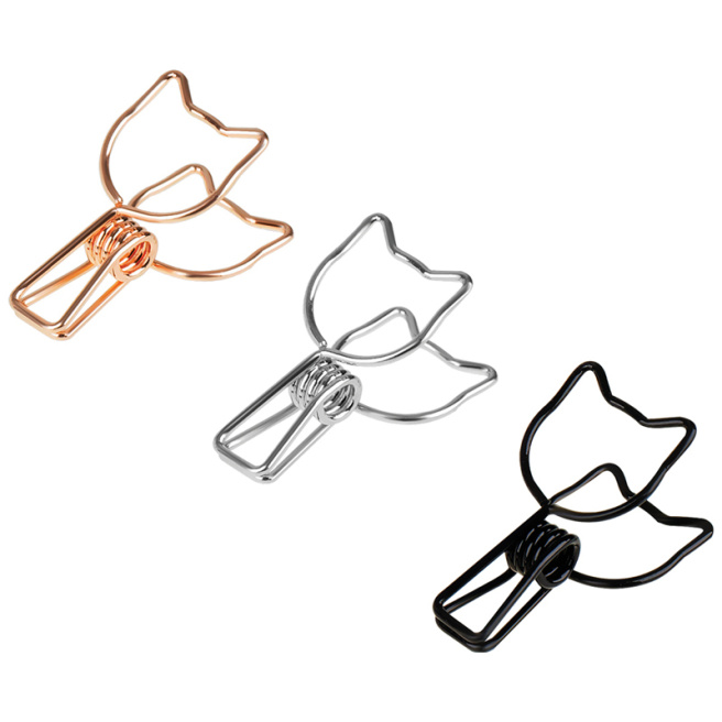 Agrafe pentru hârtii 33mm, Meshu "Cute Cats", 6 bucăți