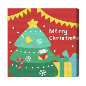 Bradul 20х20 cm, pictură pe numere