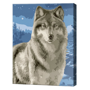 Lup mândru 20х30 cm, pictură pe numere