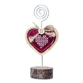 Suport pentru invitații, felicitări - Inima