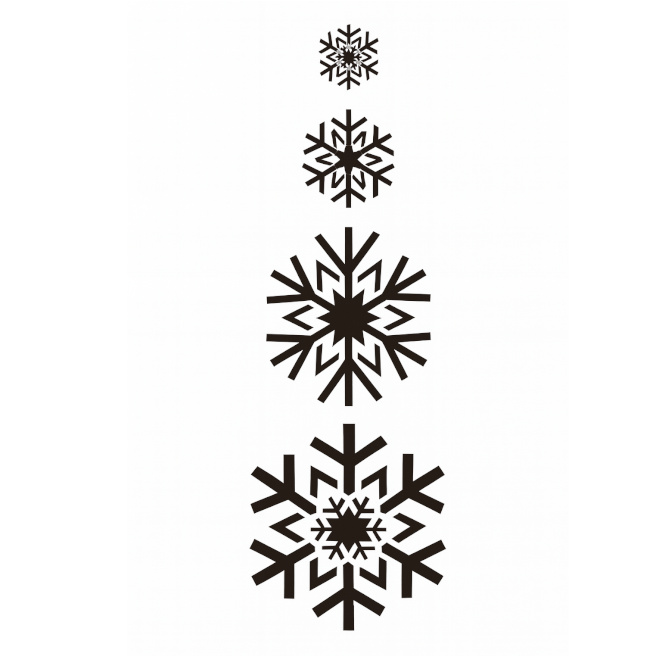 Șablonul „Fulgi de zăpadă”, 30,5*15,5 cm