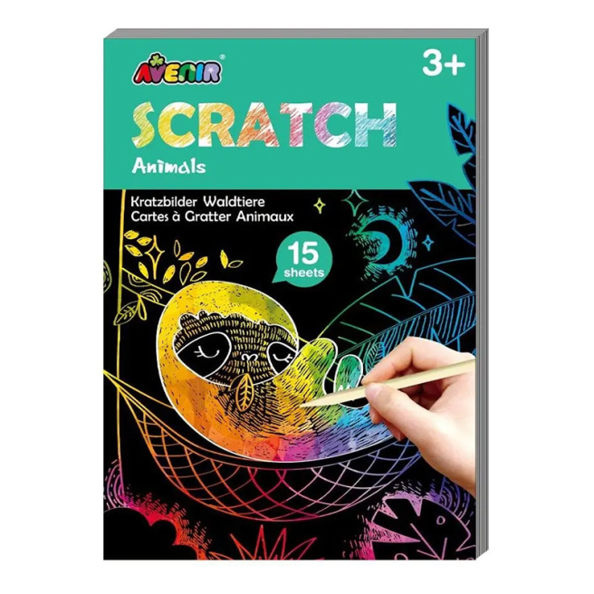 Мини скретч-книжка: Животные Сафари