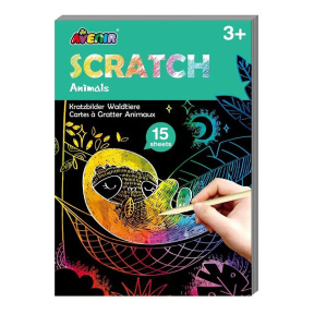 Mini carte scratching: Safari Animals