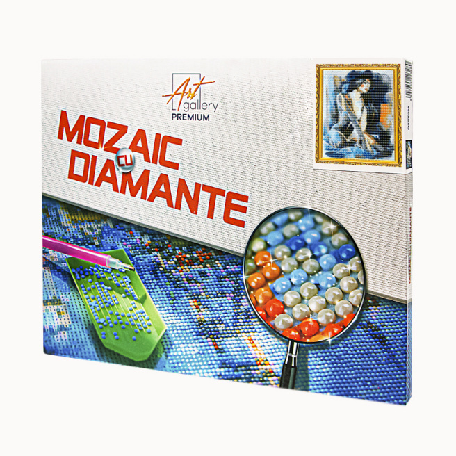 Mozaic cu diamante 30x40 cm. Frumoasa dezgolită