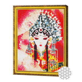 Mozaic cu diamante 30x40 cm Profilul fetei