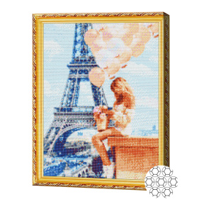 Mozaic cu diamante 40x50 cm. Sărbătoare la Paris