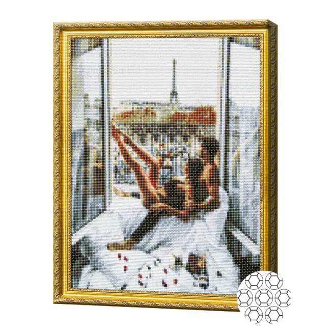 Mozaic cu diamante 40x50 cm. Călătorie romantică