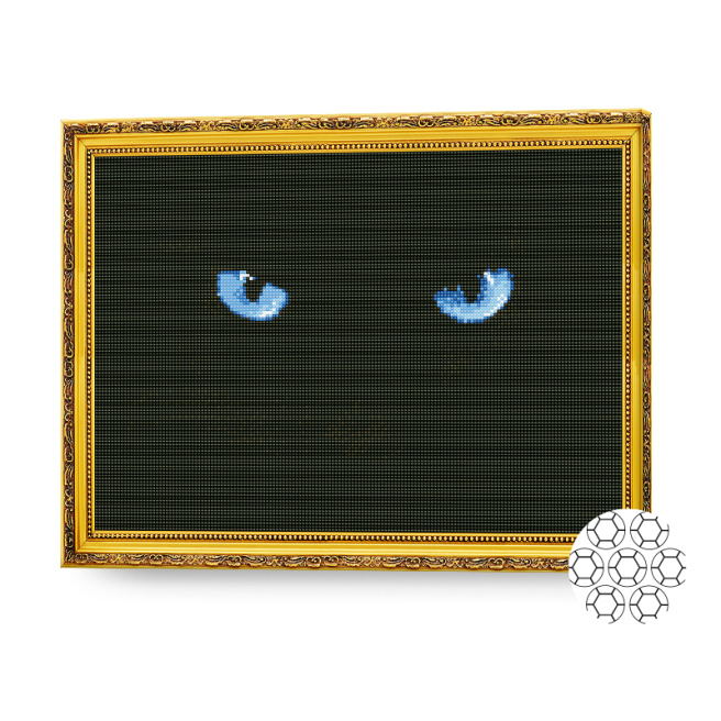 Алмазная мозаика 40x50 см. Лазурные глаза