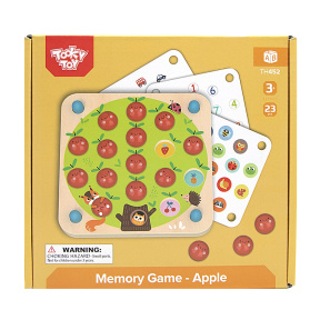 Joc de masă din lemn Memory Măr