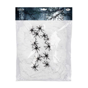 Хэллоуин реквизит Паутина 250 г, пауки 12 штук