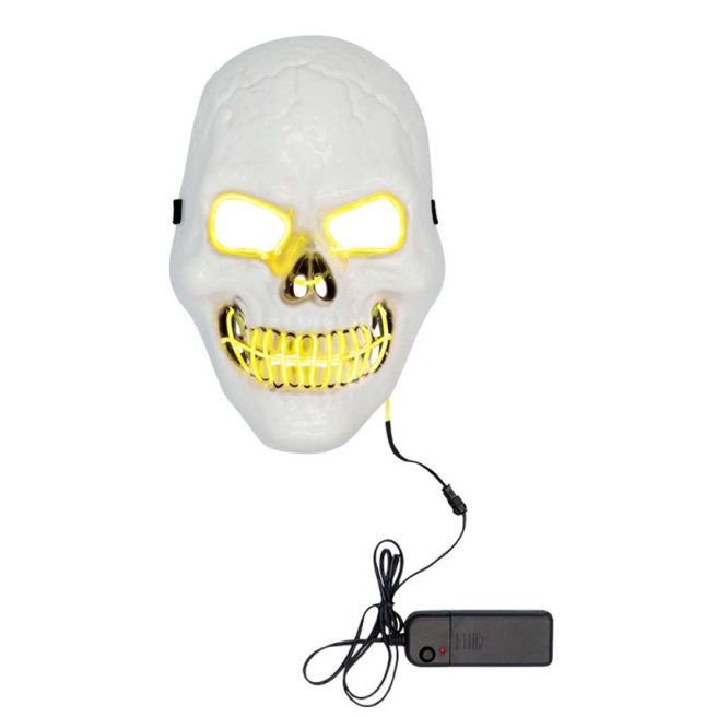 Mască Halloween LED Killer skull