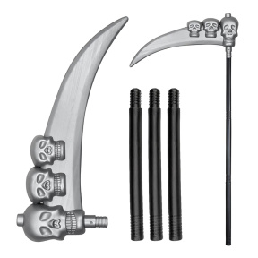 Коса с черепами 103 см, Halloween