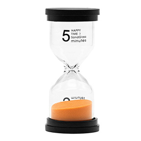 Песочные часы 9.8x4.4cm - Пастельные цвета на 5 мин