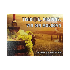 Magnet "Tradiție, Pasiune, Vin din Moldova"