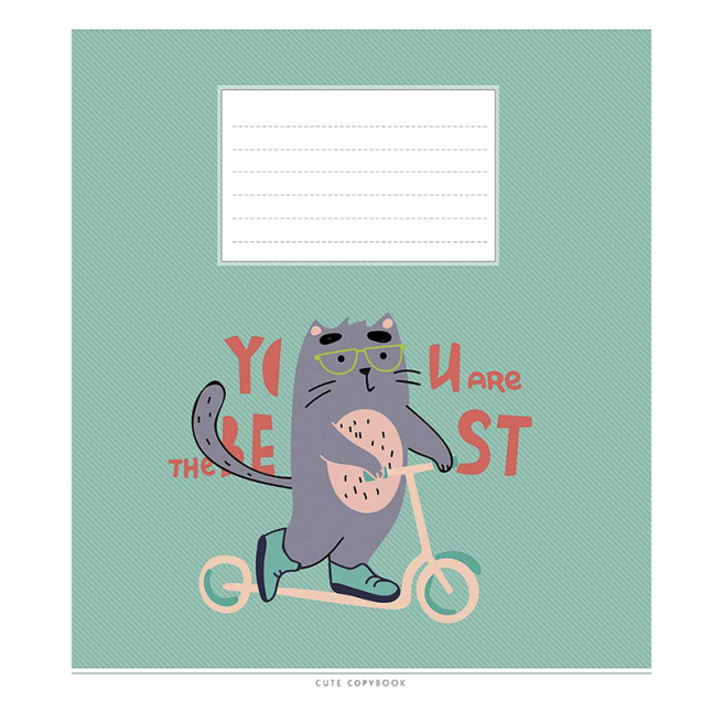 Caiet 18 foi, linie Shkolyarik 3212 Cute copybook