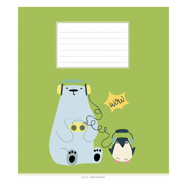 Caiet 18 foi, linie Shkolyarik 3212 Cute copybook