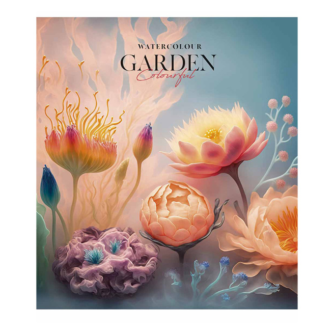 Тетрадь 96 листов, клетка Школярик 3247 Macro garden