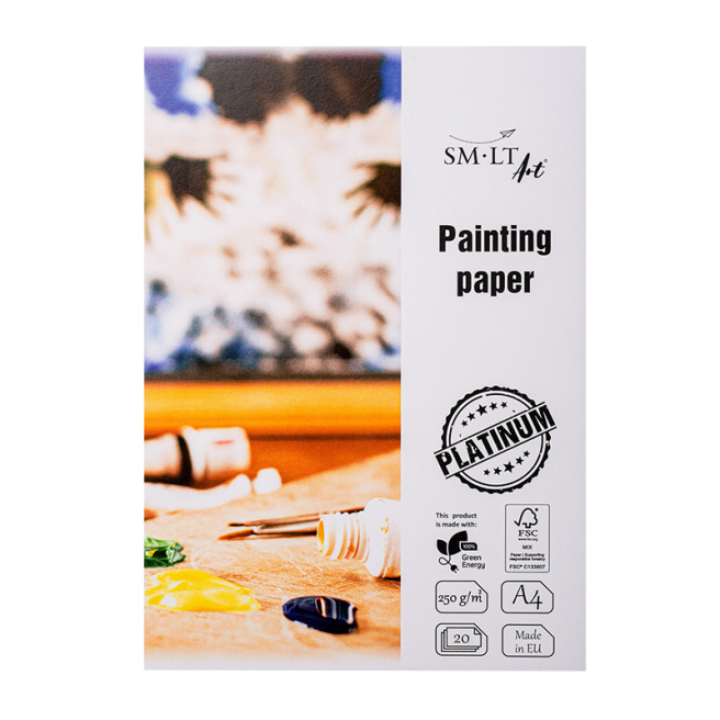 Mapă A4, Platinum, pentru pictură în acril, ulei, 20f, 250g