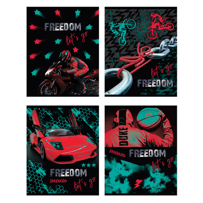 Caiet 48 foi pătrățele BG, Freedom of movement