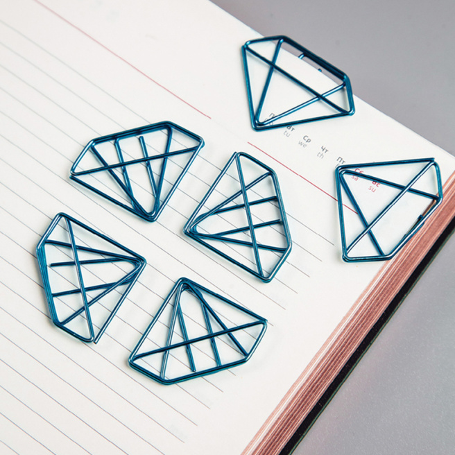 Agrafe 25mm, Meshu "Diamonds", (6 bucăți)
