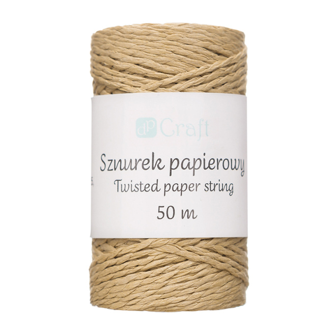 Funie de hârtie, Culoarea Kraft, 50 m