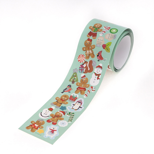 Set Stickere, Rola 190 Buc, Gingerbread Man
