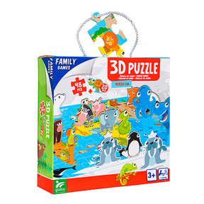 3D-puzzle Animalele lumii