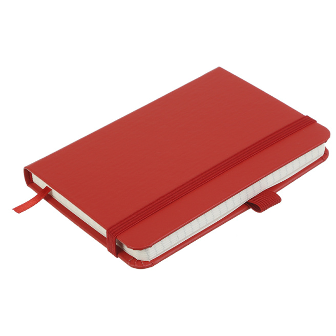 Carnet notițe A6 patratele 96 foi Buromax copertă tare ETALON PU rosu