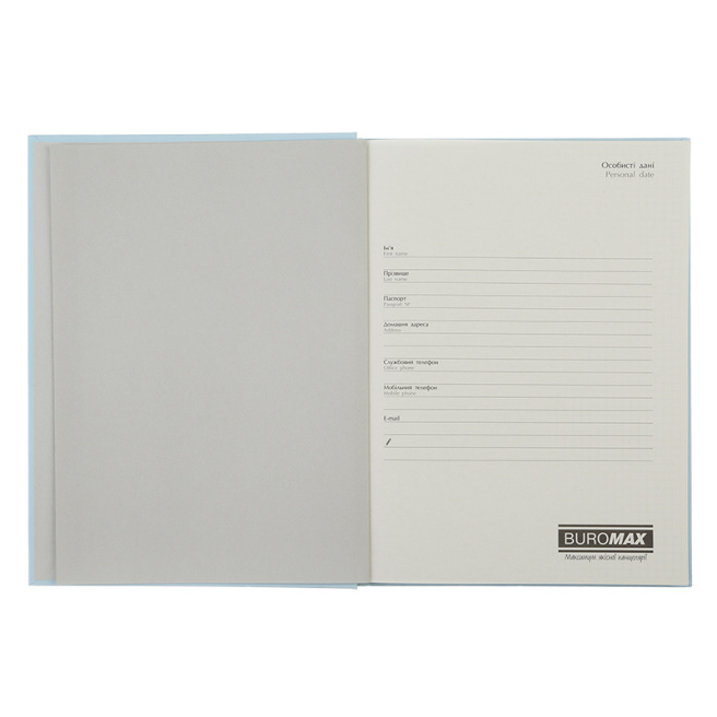 Carnet notițe A5 pătrățele 96 foi Buromax copertă tare FAVOURITE, PASTEL