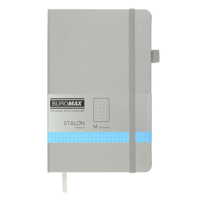 Записная книжка A5 точки 96л. Buromax твердая обложка ETALON PU