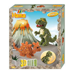 Hama Set mărgele termice M Dino 3D (2500el.)