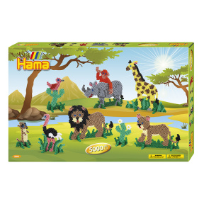 Hama Set mărgele termice Giant Safari (5000el.)