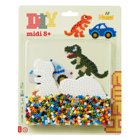 Hama Set blister L Dinozaur, mașină (1100el.)