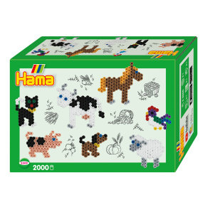 Hama Set mărgele termice S Animale de fermă (2000el.)