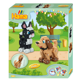 Hama Set mărgele termice M Câine și pisică 3D (2500el.)