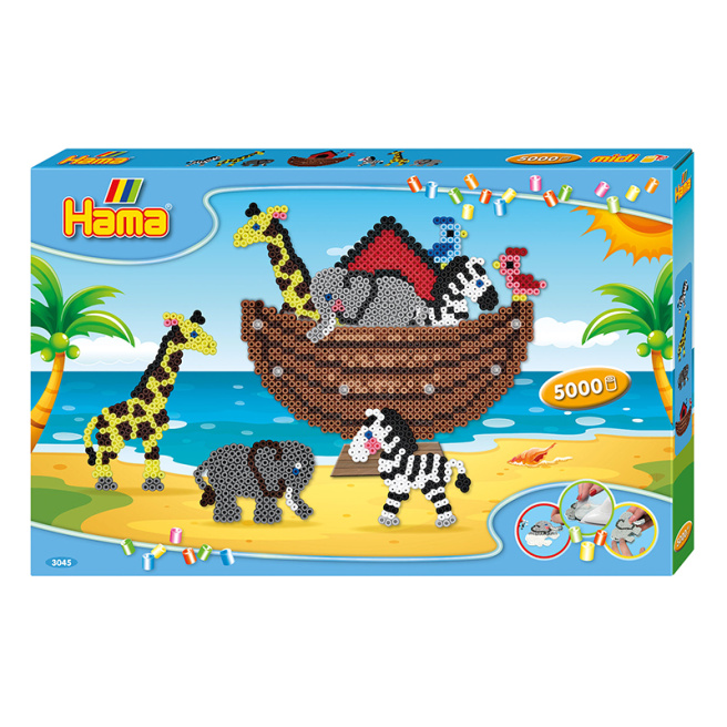 Hama Set mărgele termice Giant Arca lui Noe (5000el.)