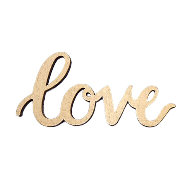 Набор заготовок для творчества LOVE, фанера, 10 шт