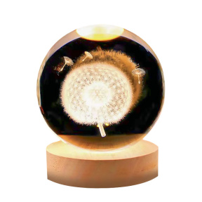 Glob LED decorativ, 9x7 cm, Păpădie