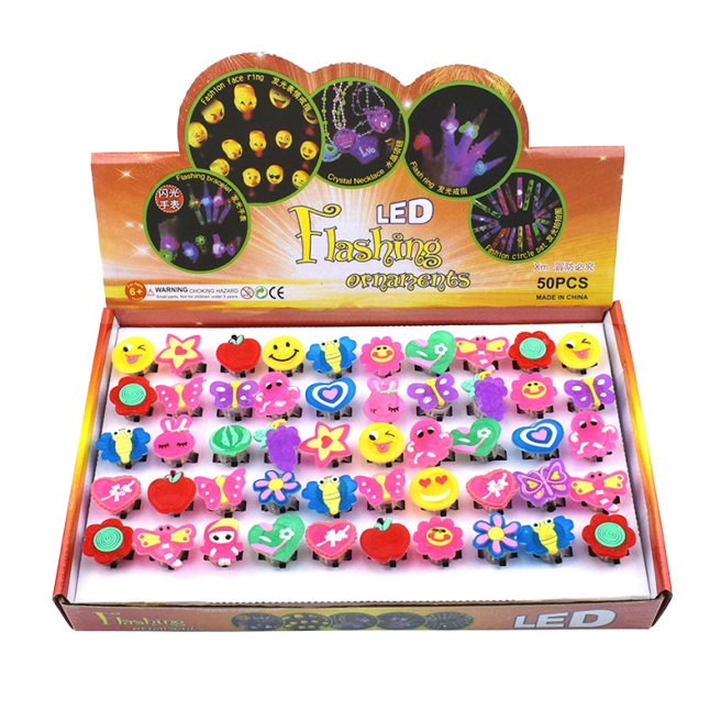 Valentine Day Inel cu LED pentru copii MIX- 1 buc