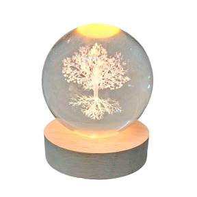 Glob LED decorativ, 9x7 cm, Copacul Vieții