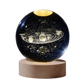Glob LED decorativ, 9x7 cm, Galaxie