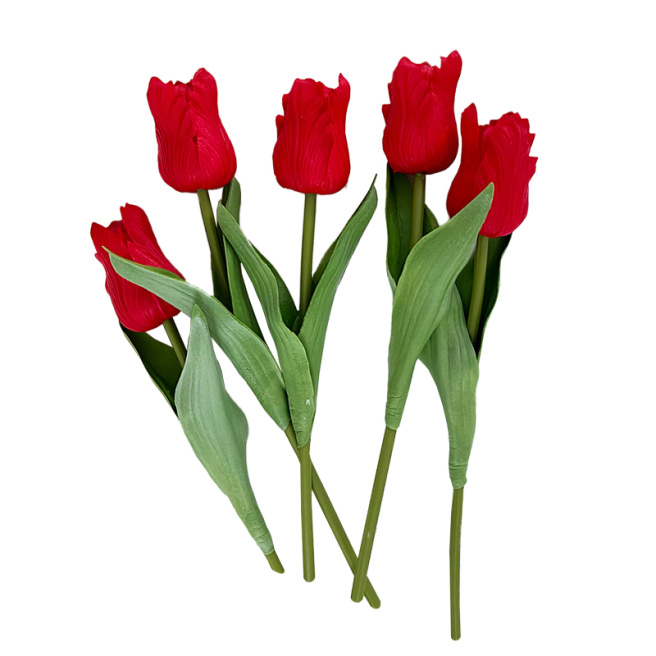 Floare pentru decor, Lalea, 33 cm, roșie