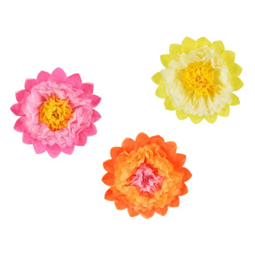 Set de decor Flori din hârtie tissue