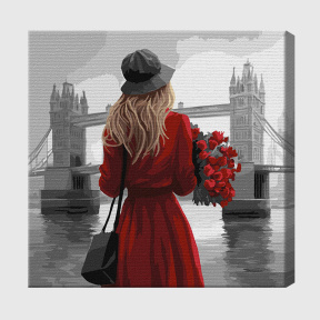 Pictură pe numere 40x40cm Eco. Londra cețoasă